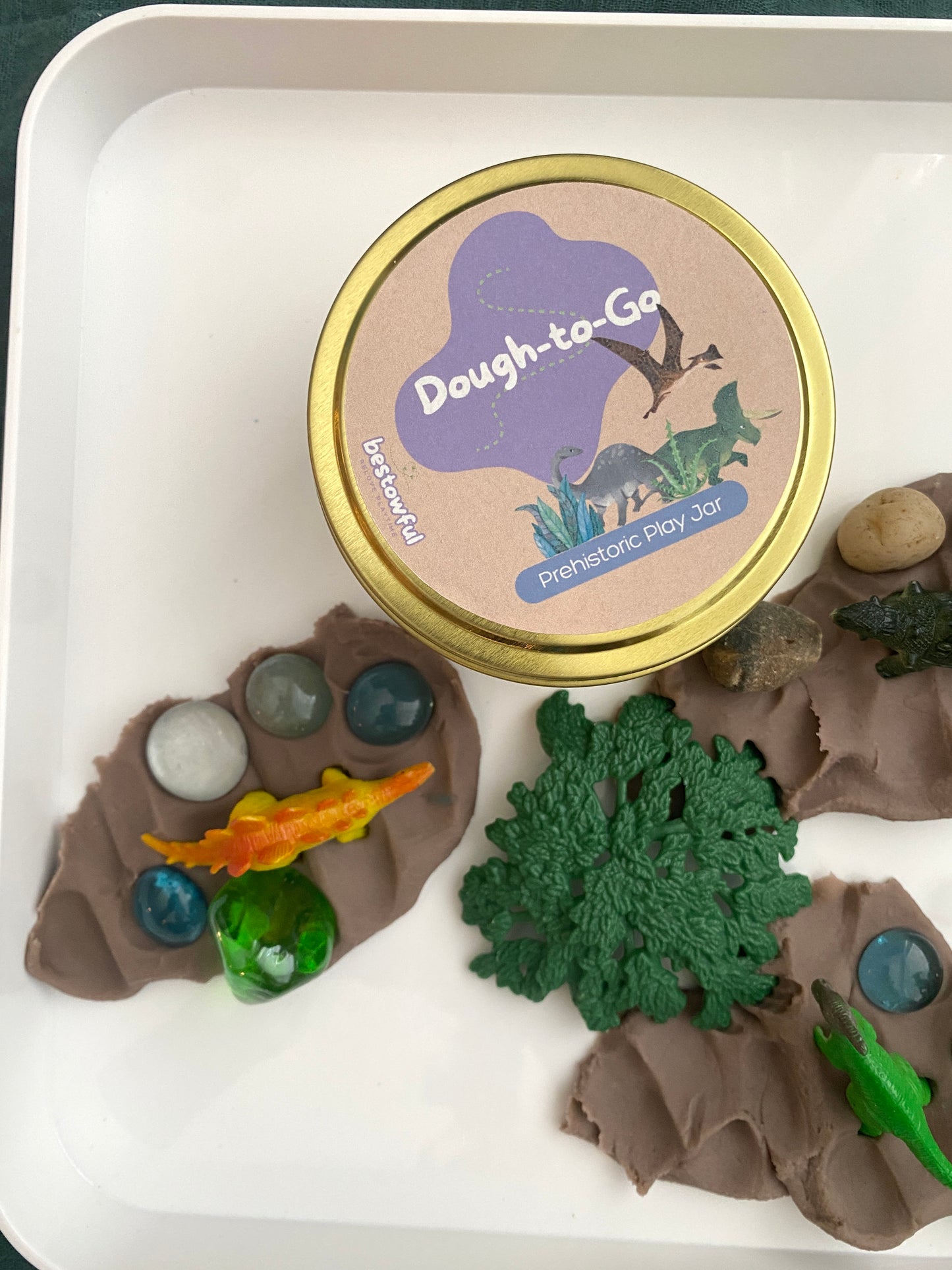 Prehistoric Play - Dough to Go Jar