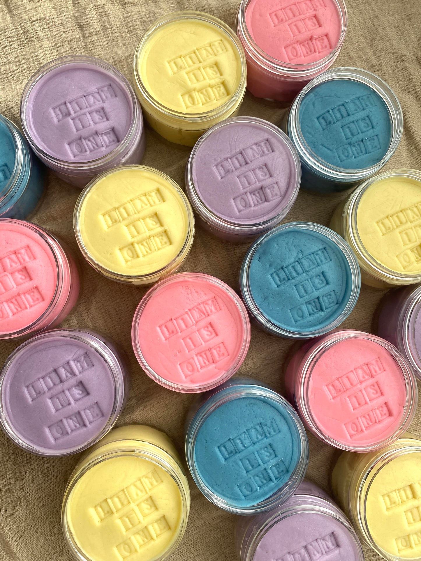 Personalized Playdough Jar Favours