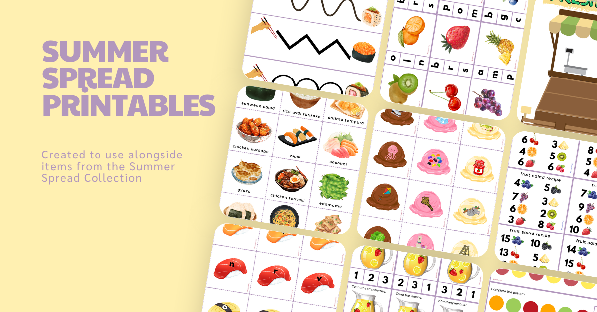 Summer Spread Printables