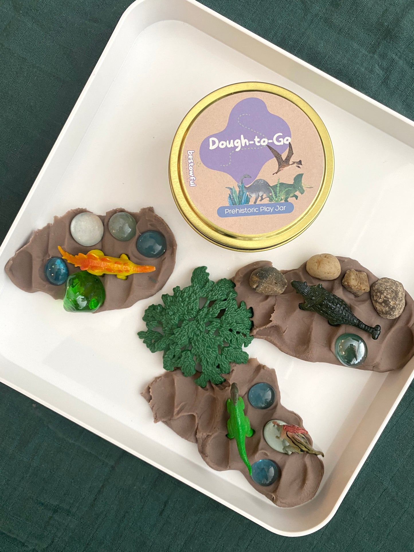 Prehistoric Play - Dough to Go Jar