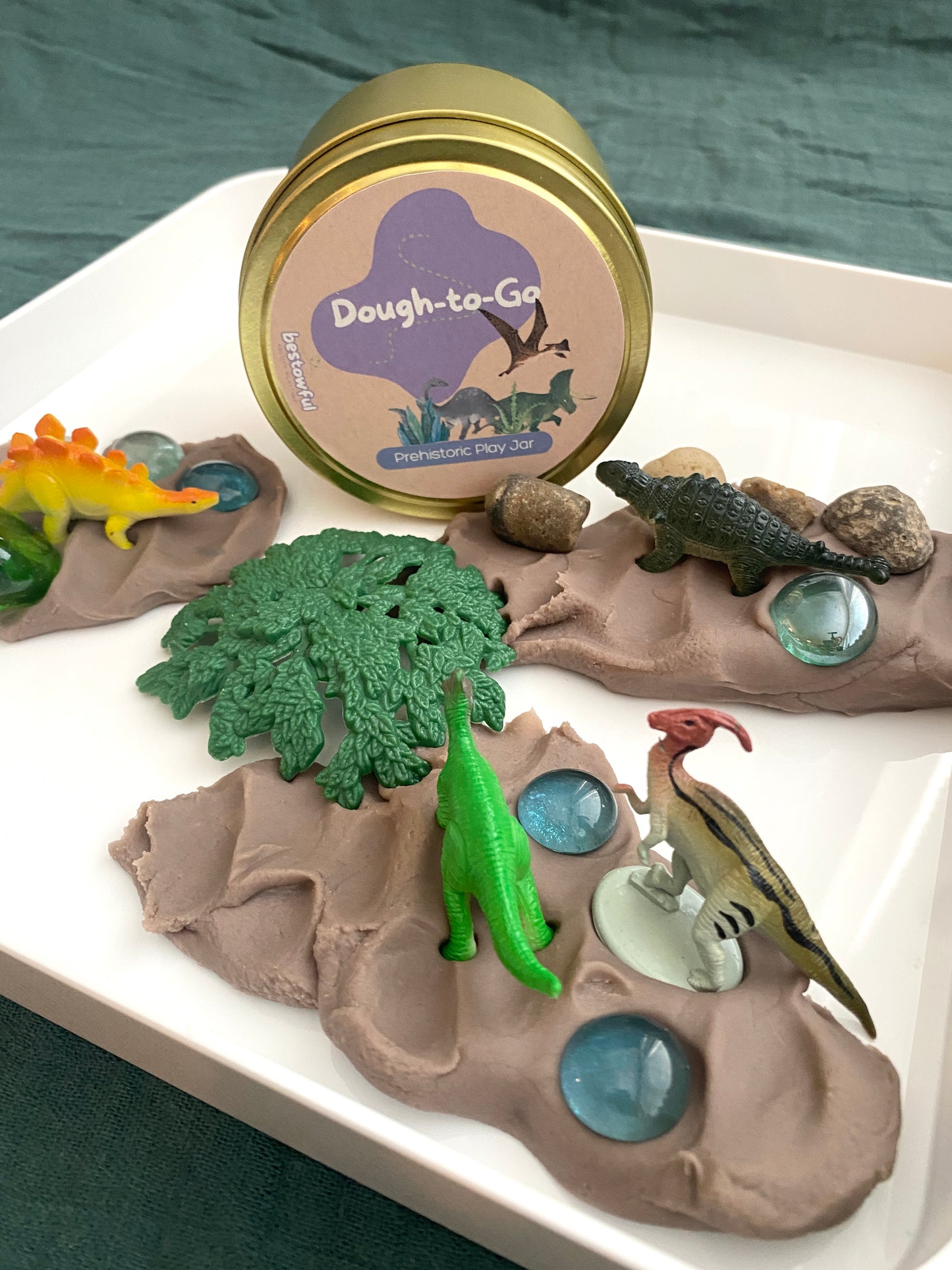 Prehistoric Play - Dough to Go Jar
