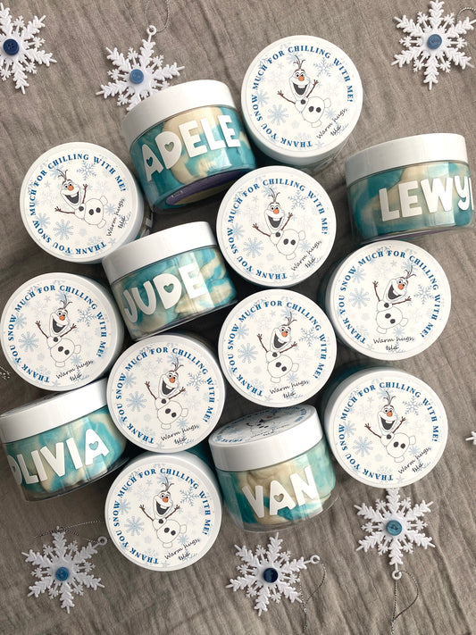 Personalized Playdough Jar Favours